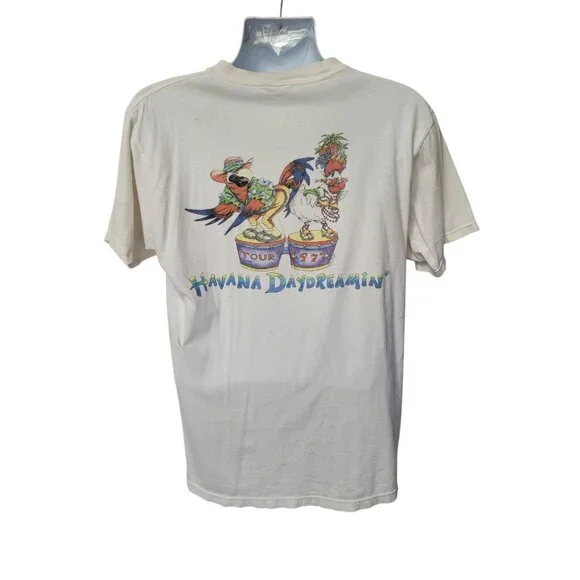 Vintage Jimmy Buffett Shirt Mens L 1997 Havana Daydreamin Murina - Picture 4 of 14